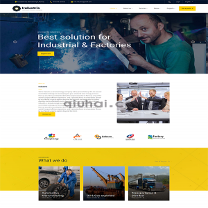 易优自适应外贸英文机械设备类展示型网站模板