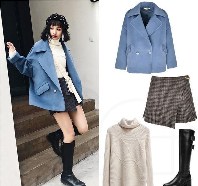 冬季小个子女生正确穿搭在这里，优雅显气质(图2)