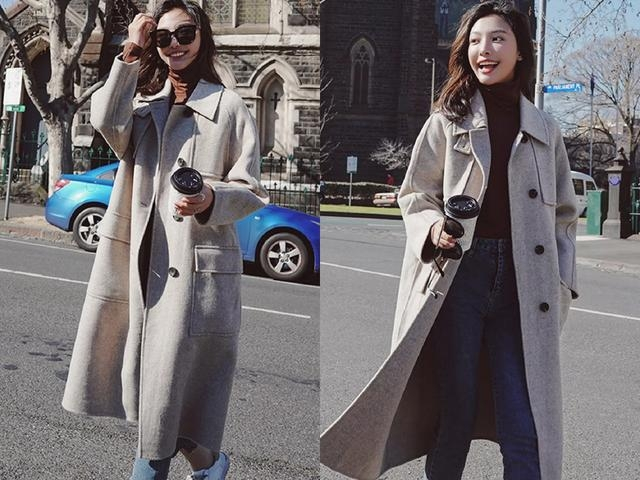 秋冬毛呢大衣 穿上就很美，简单又大方(图7)