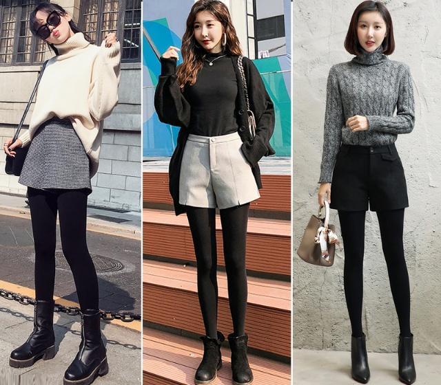 打底裤今年流行穿法，时尚保暖穿出质感美(图3)