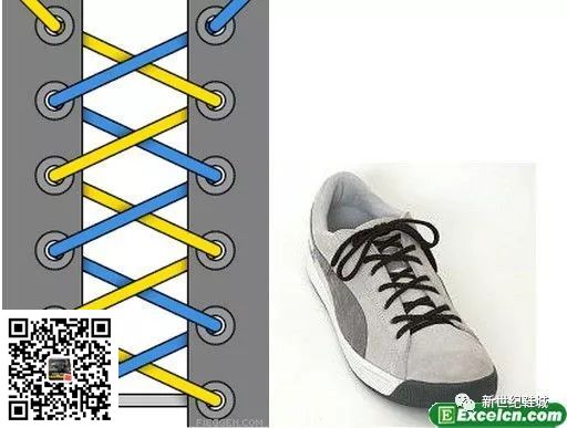 鞋带的24种系法图解(图1)