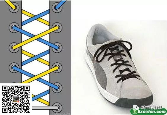 鞋带的24种系法图解(图2)