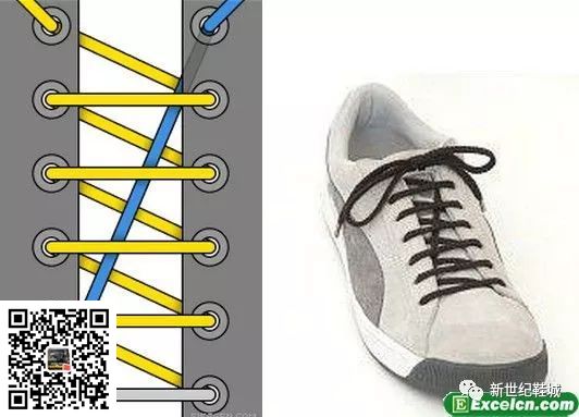 鞋带的24种系法图解(图8)