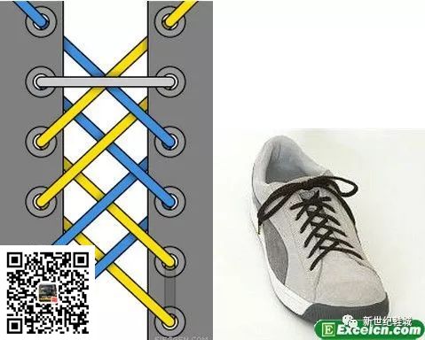 鞋带的24种系法图解(图12)