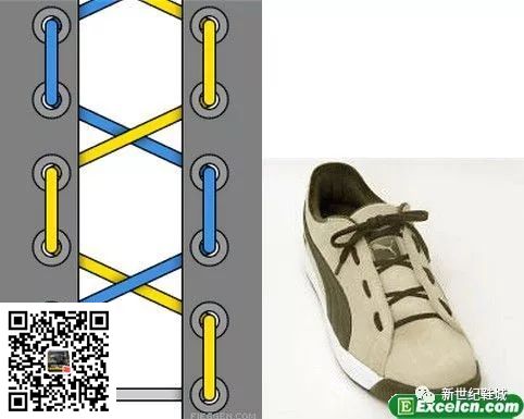 鞋带的24种系法图解(图14)