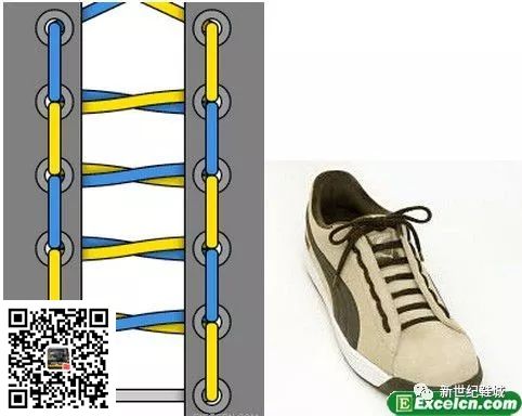 鞋带的24种系法图解(图15)