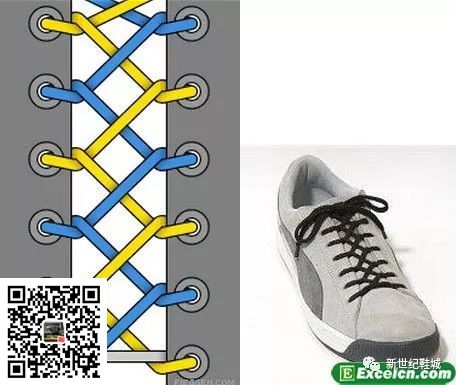 鞋带的24种系法图解(图20)