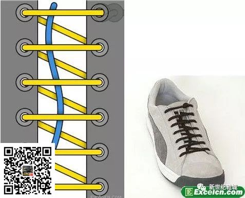 鞋带的24种系法图解(图22)
