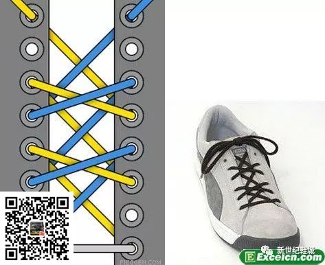鞋带的24种系法图解(图17)
