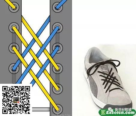 鞋带的24种系法图解(图19)