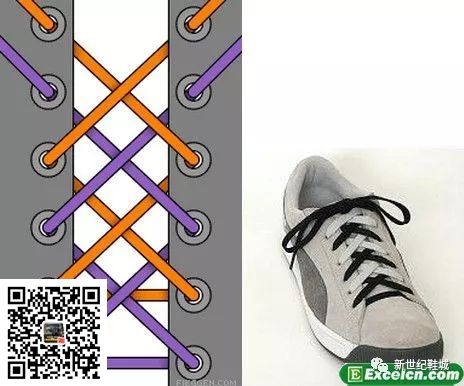 鞋带的24种系法图解(图23)