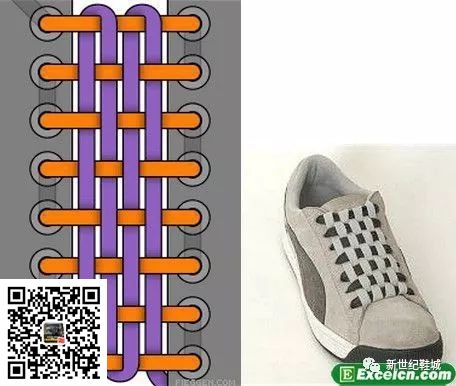 鞋带的24种系法图解(图24)