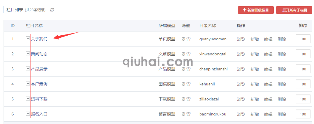 发布内容管理(图1)